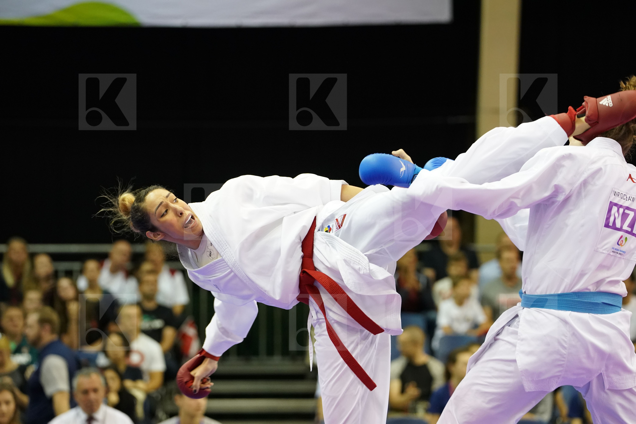 Algeria Australia Female Kumite +68kg Matoub Lamya Thomason Amy